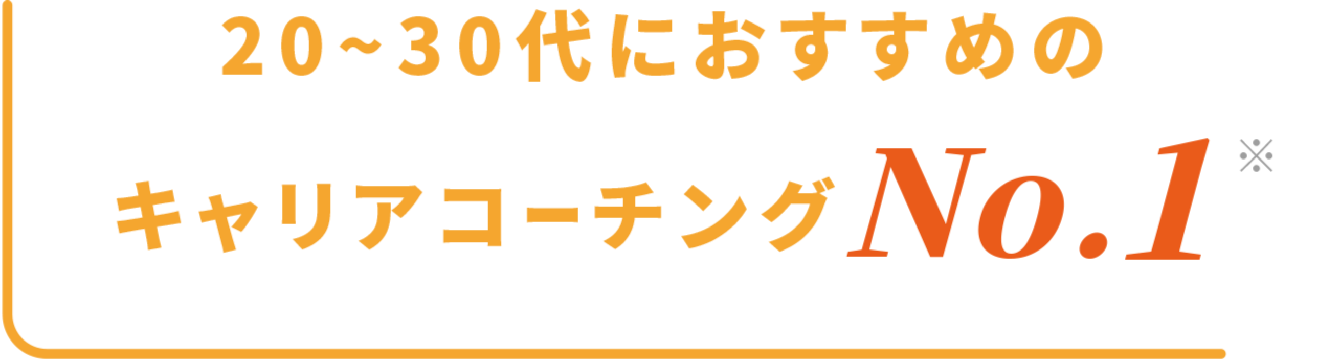 20〜30代におすすめのキャリアコーチング No.1